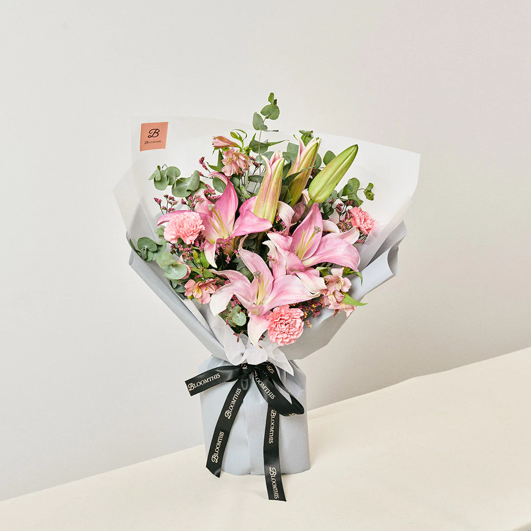 Annabeth Pink Lily Bouquet - Image 4