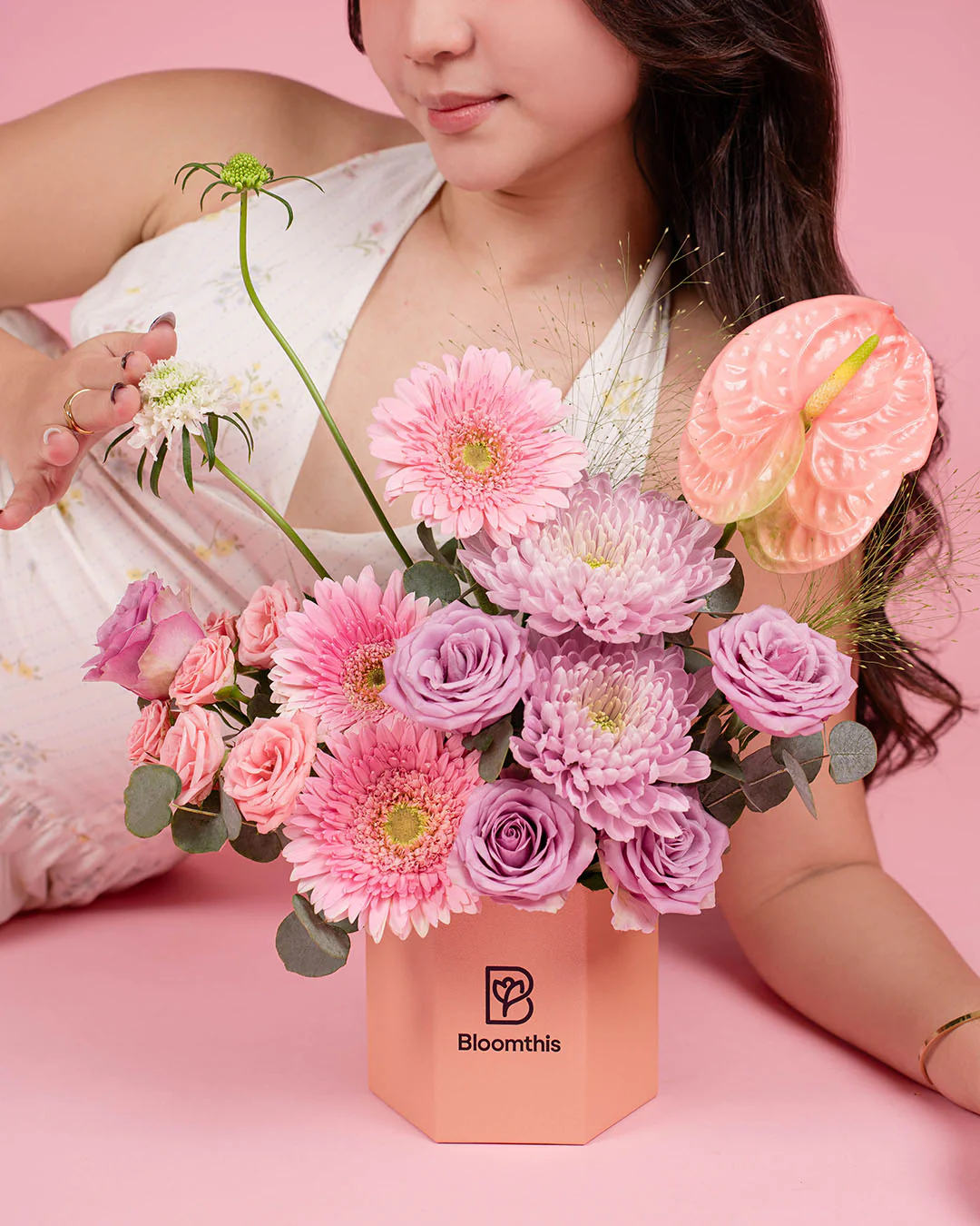 Ayame Pink Gerbera Flower Box - Image 4