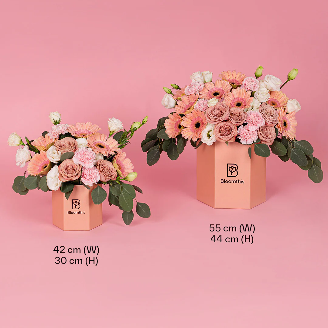 Blake Peach Gerbera Flower Box - Image 7