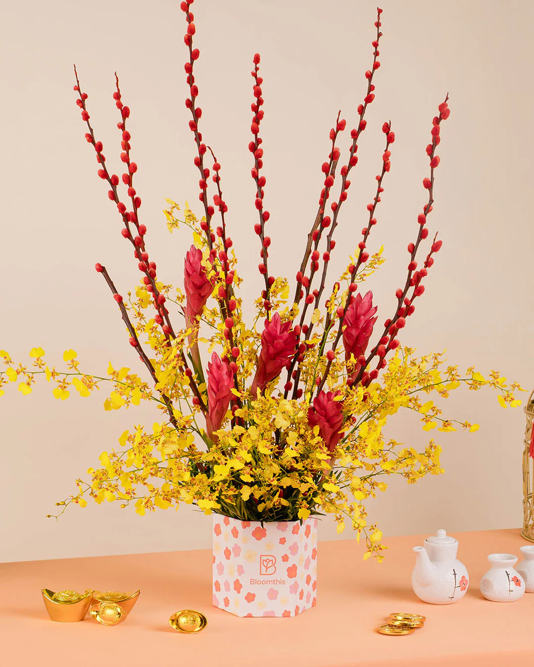 Blossoming Affluence Chinese New Year Flower Box 2026