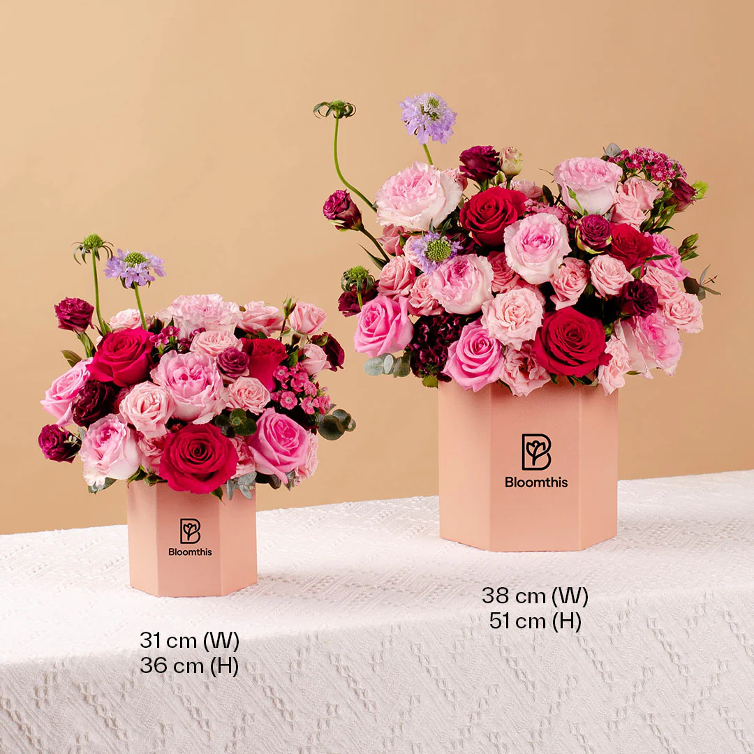 Bridie Red Rose Flower Box - Image 7