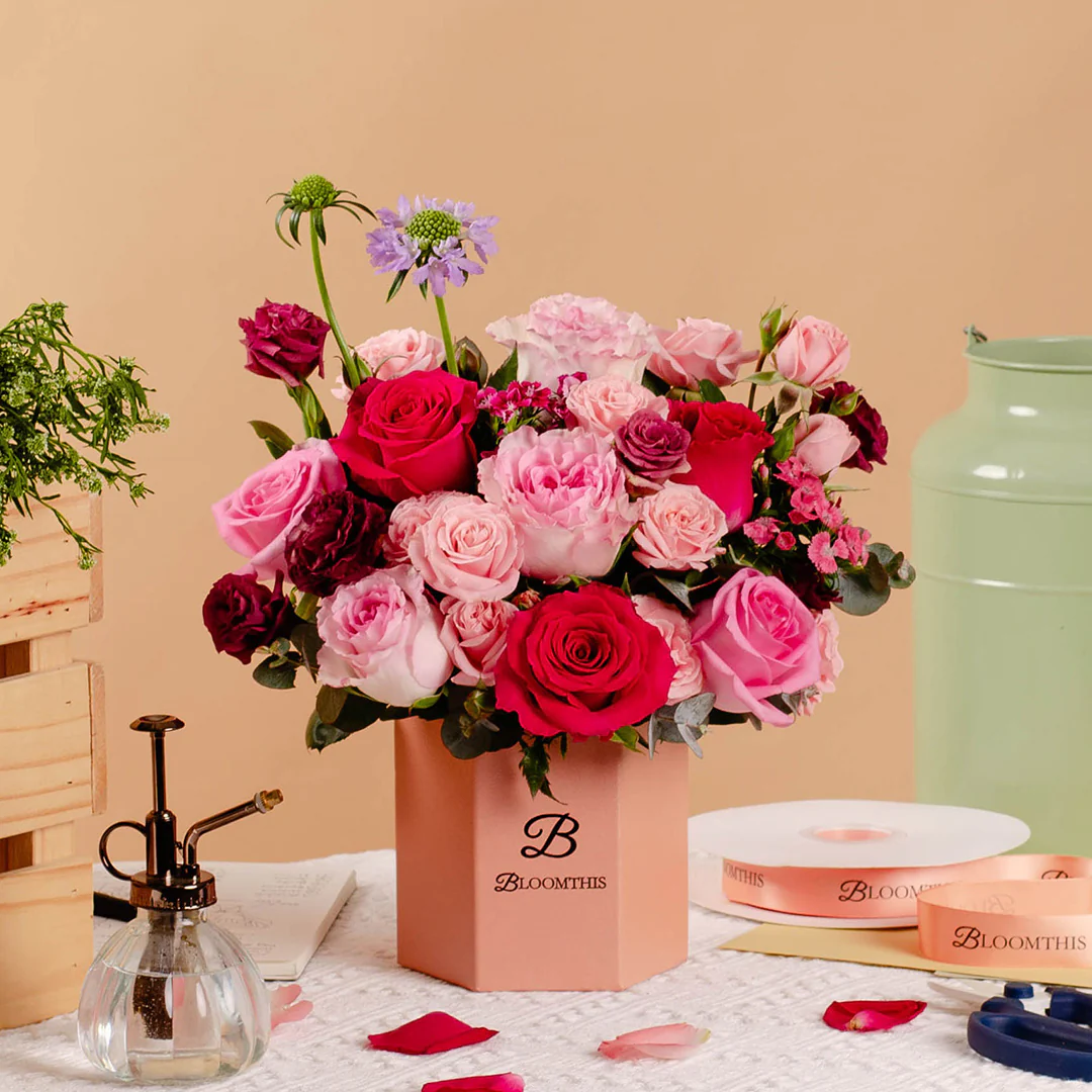 Bridie Red Rose Mother's Day Flower Box (MD) - Image 4