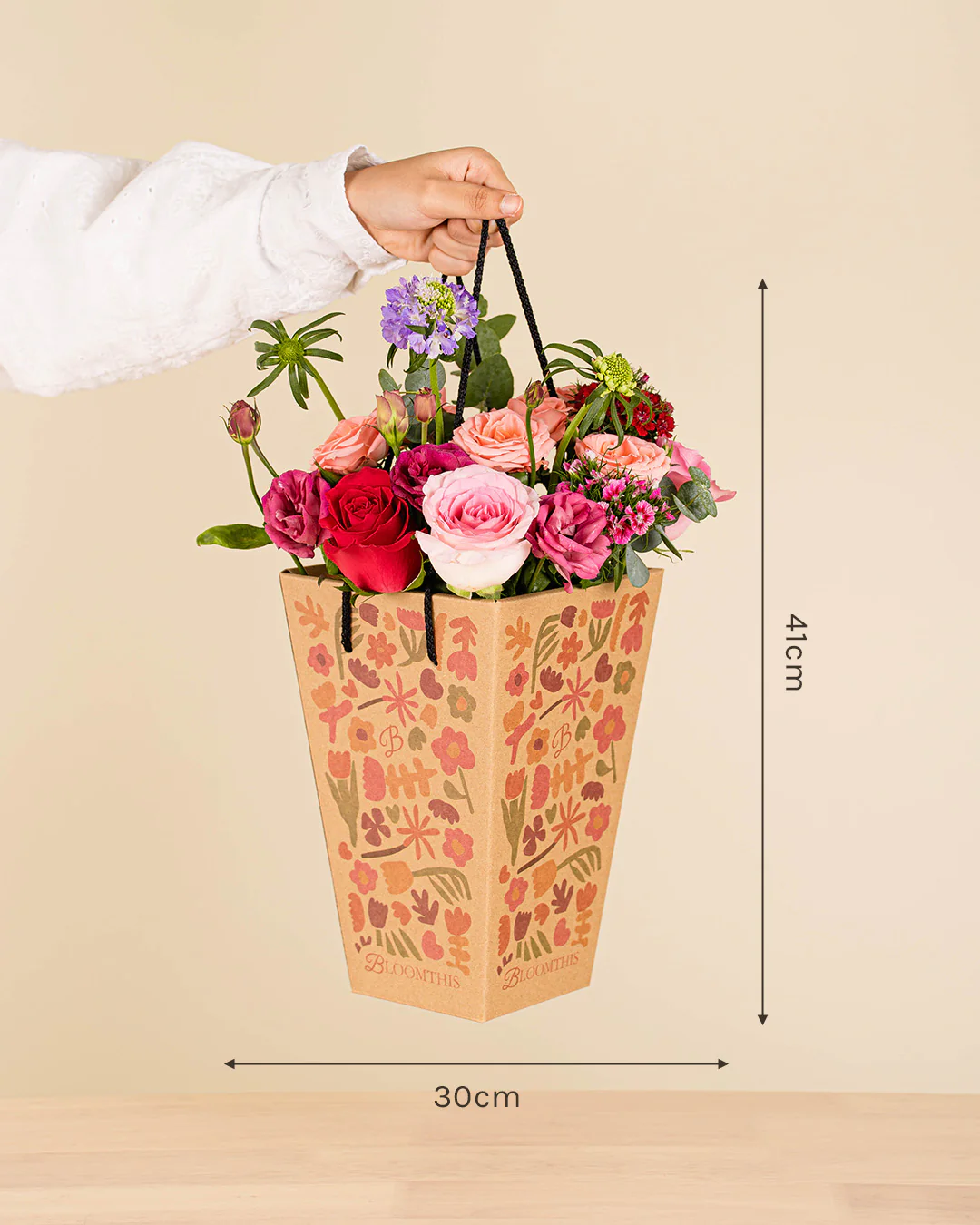Bridie Rose & Eustoma Mini Bloombag & re:bloom Vase - Image 8