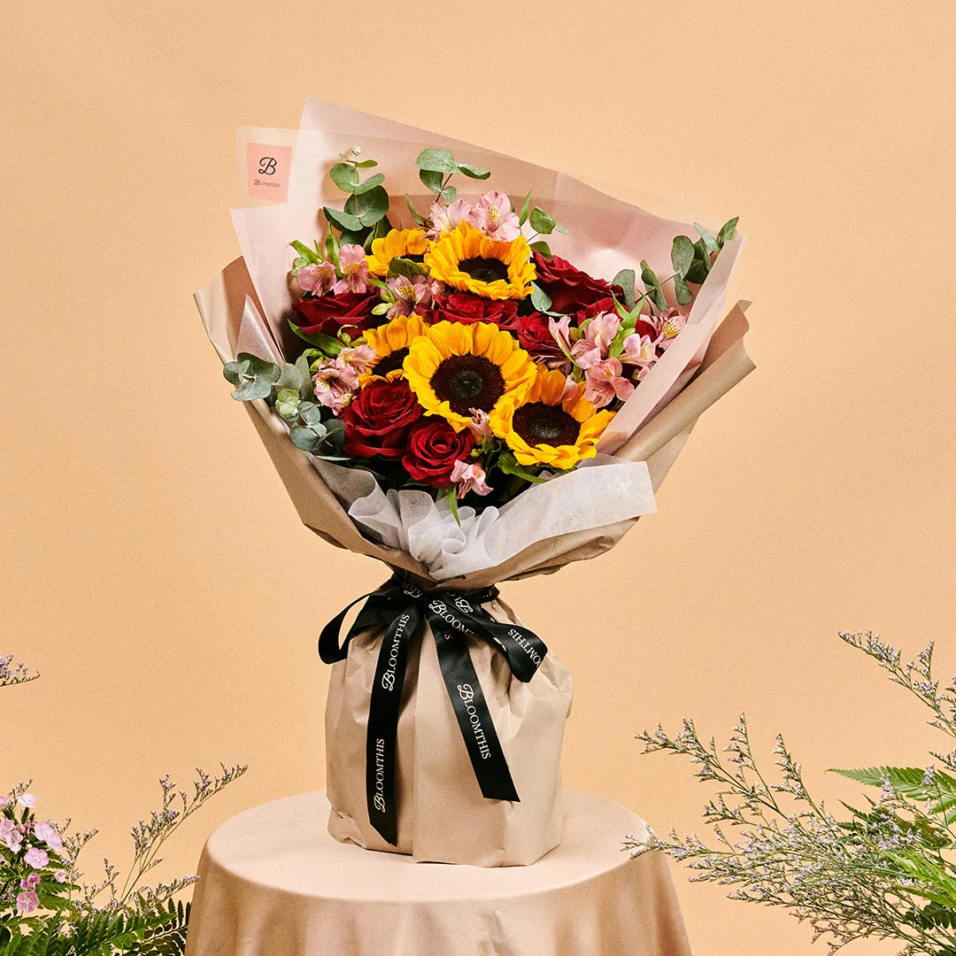 Calypso Sunflower & Rose Bouquet (MDV) - Image 3