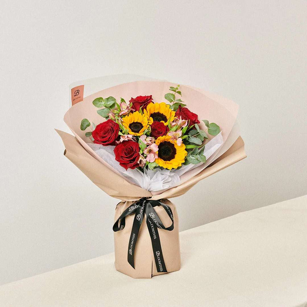 Calypso Sunflower & Rose Mother's Day Bouquet (MD) - Image 4