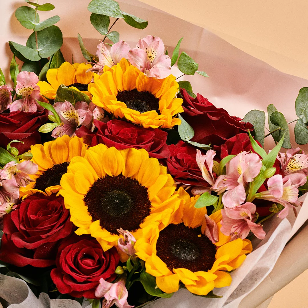 Calypso Sunflower & Rose Mother's Day Bouquet (MD) - Image 8
