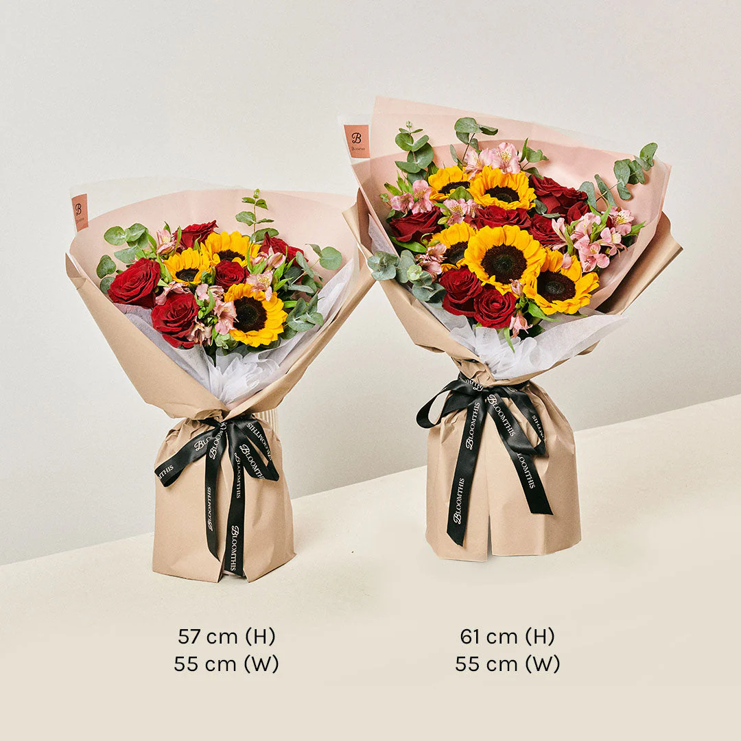 Calypso Sunflower & Rose Mother's Day Bouquet (MD) - Image 9