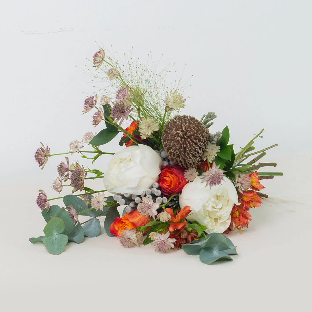 Camryn White Peony Hand-Tied Bouquet - Image 5