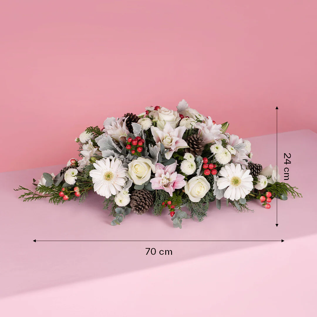 Candice Christmas Table Floral Centrepiece - Image 6