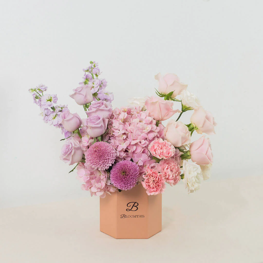 Casabella Pink Hydrangea Flower Box - Image 5