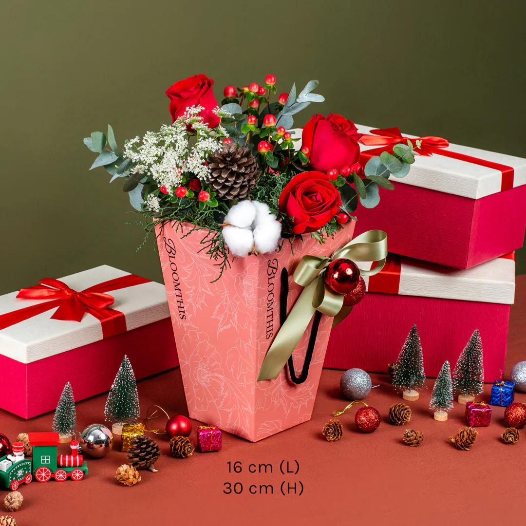 Christie Red Rose Christmas Mini BloomBag - Image 6