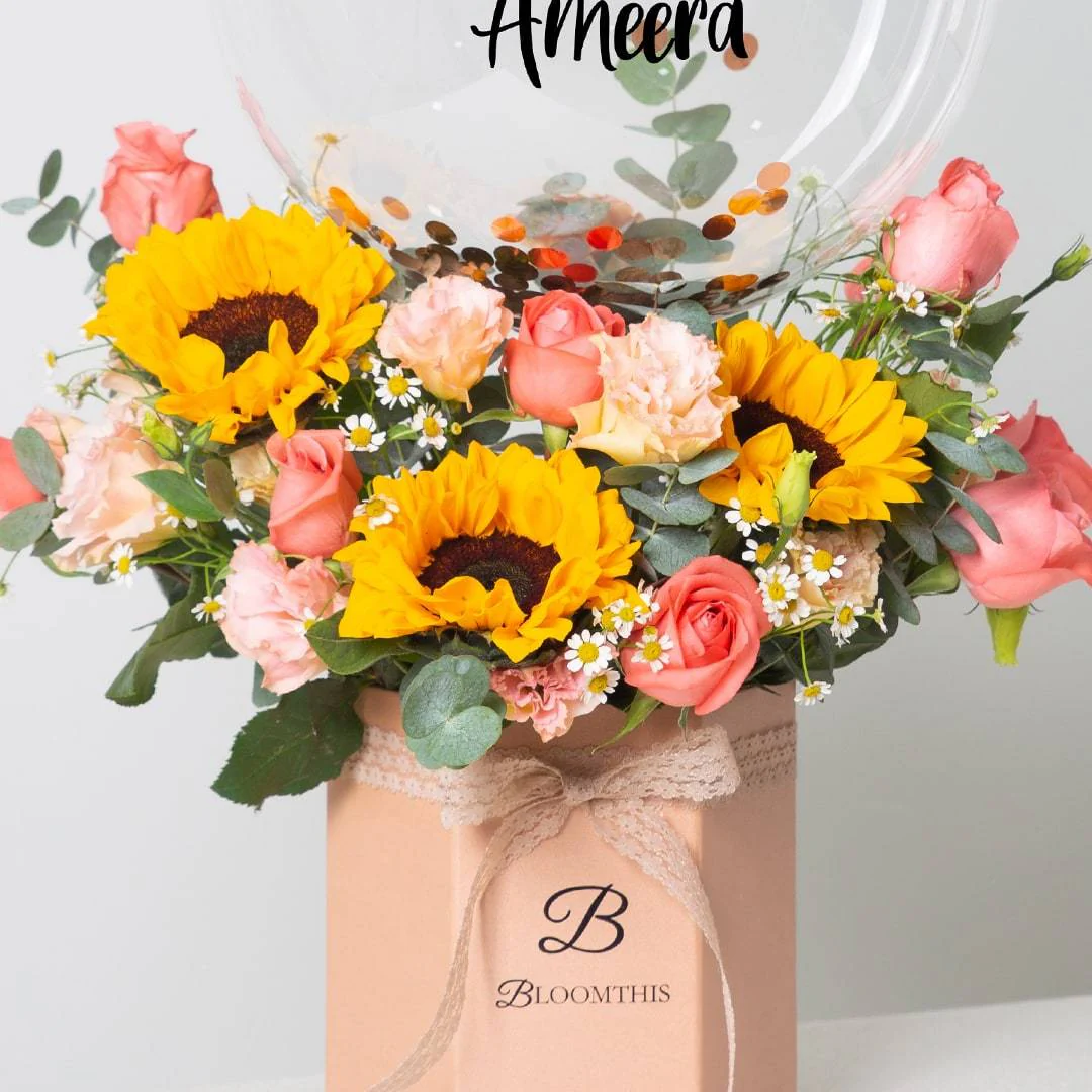 Ellen Balloon Flower Box - Image 3