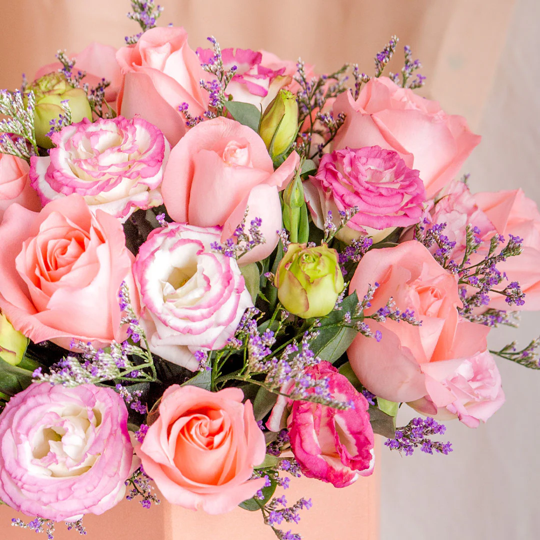 Evangeline Pink Rose Flower Box - Image 8