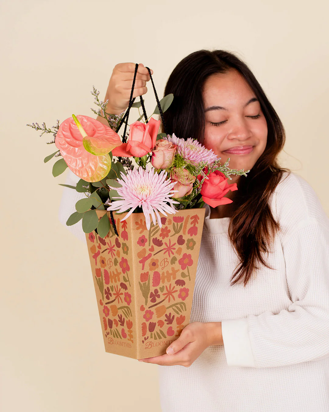 Fenella Orange Rose Mini Bloombag & re:bloom Vase - Image 3