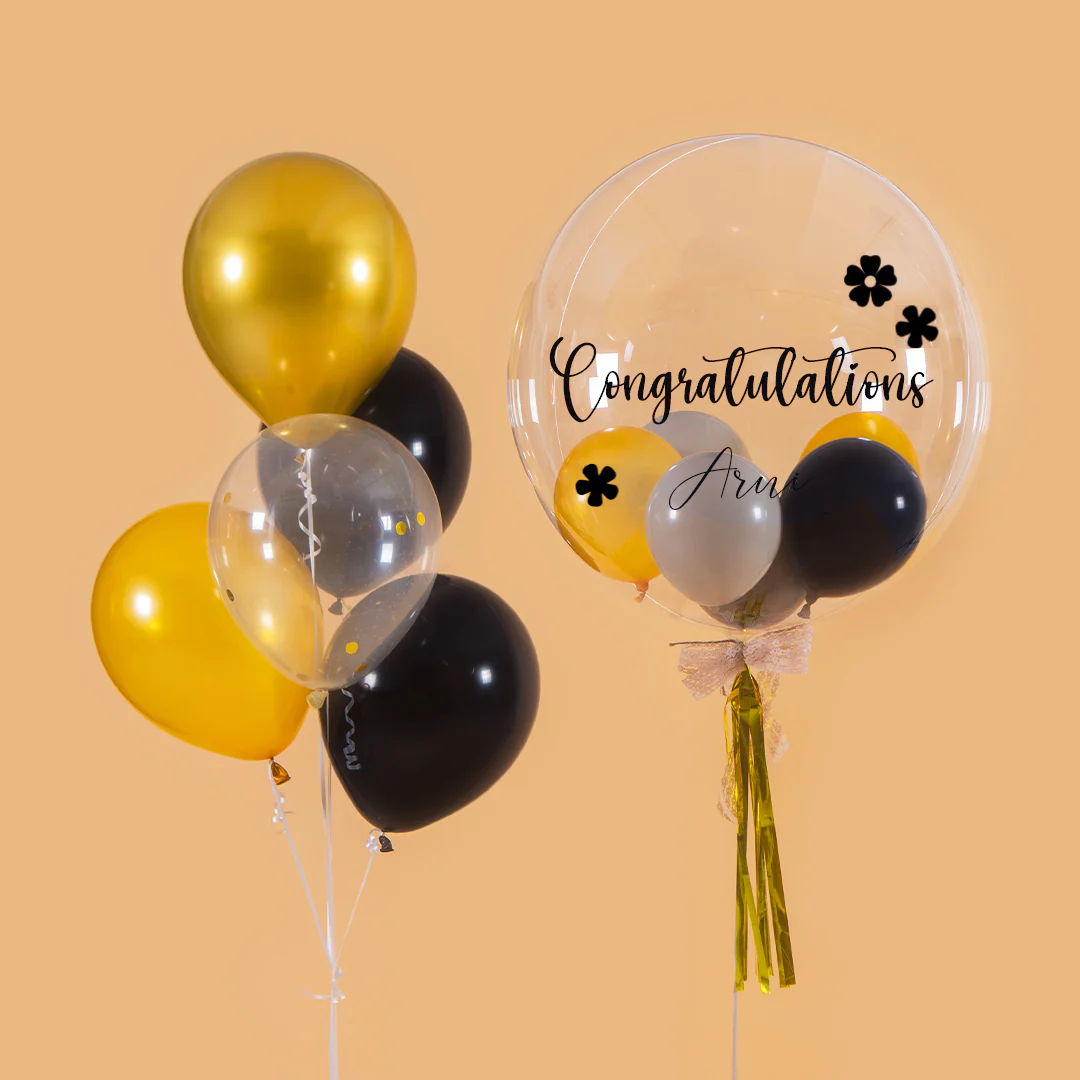 Glamour Gold Helium Bobo Balloon - Image 5