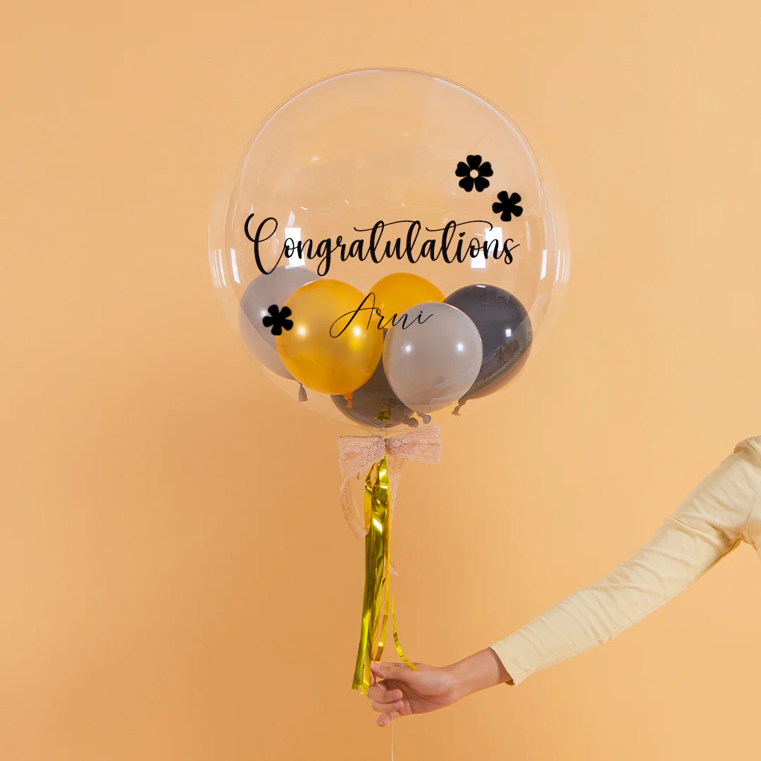 Glamour Gold Helium Bobo Balloon - Image 6