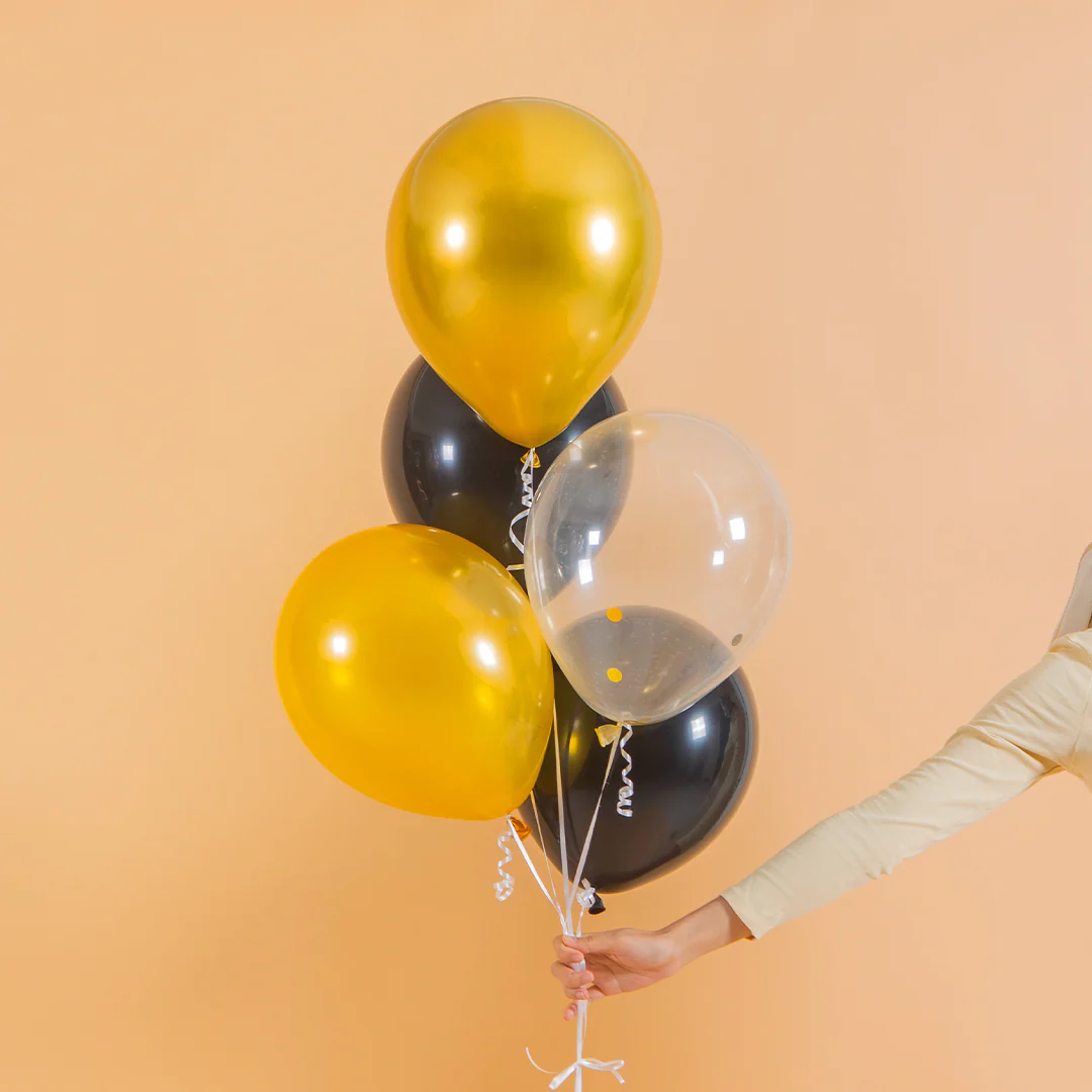 Glamour Gold Helium Foil Birthday Number Balloon - Image 9
