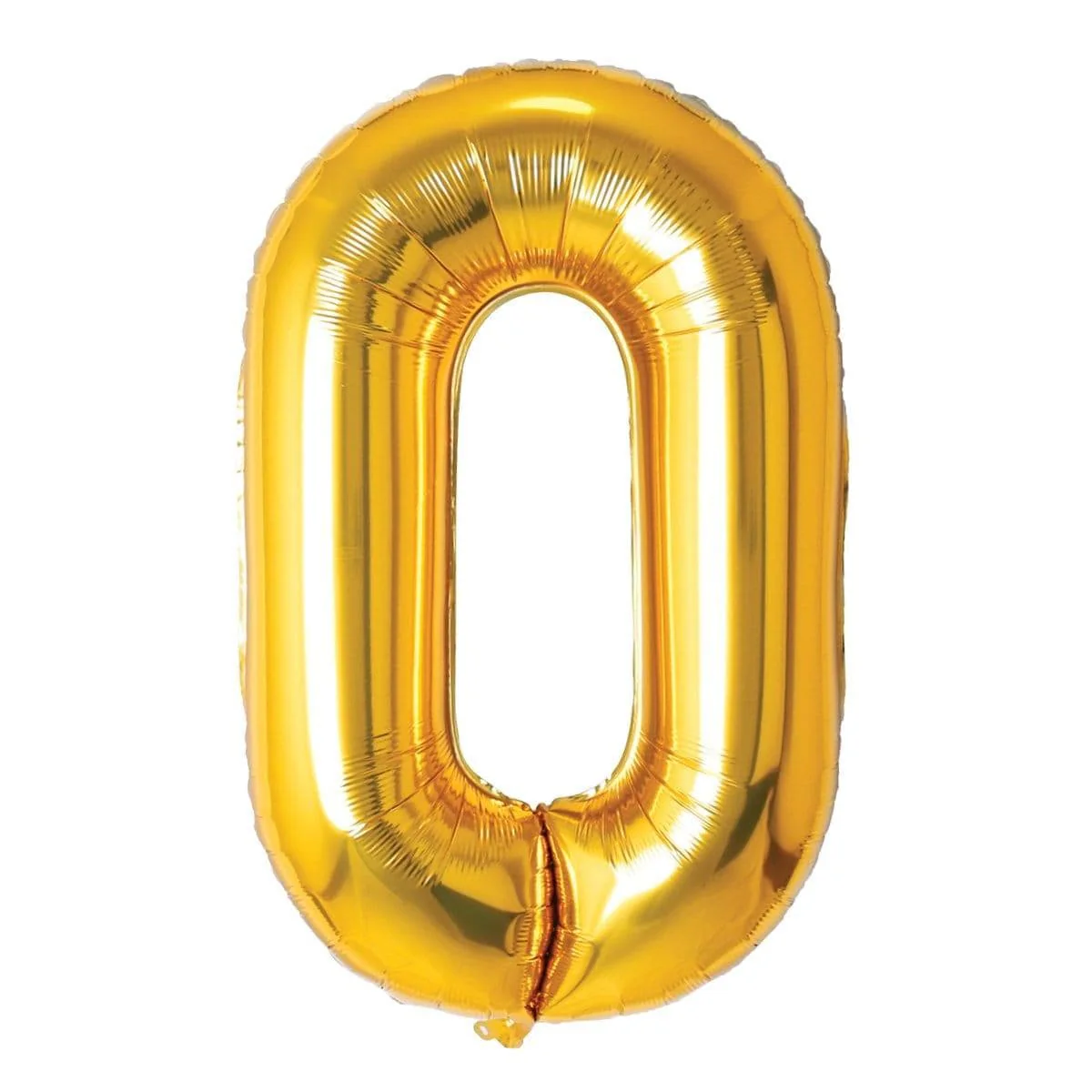 Gold Number 0 Foil Balloon (32 in)