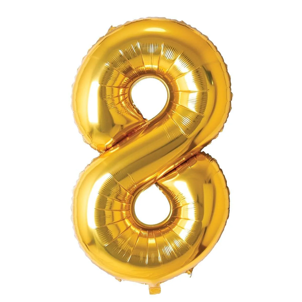 Gold Number 8 Foil Balloon (14 in)