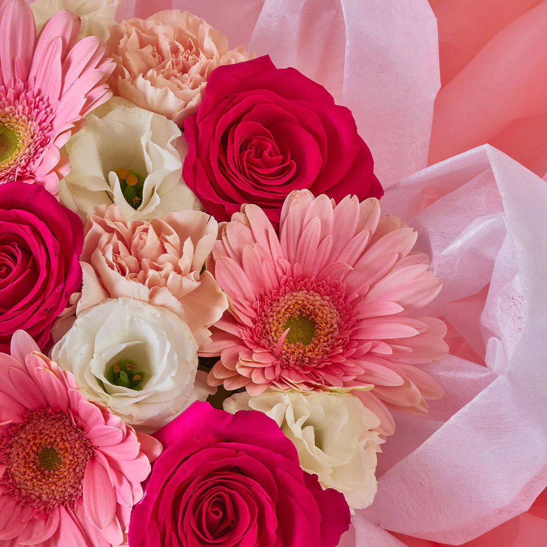 Imogen Pink Rose Mother's Day Petal Bouquet (MD) - Image 5