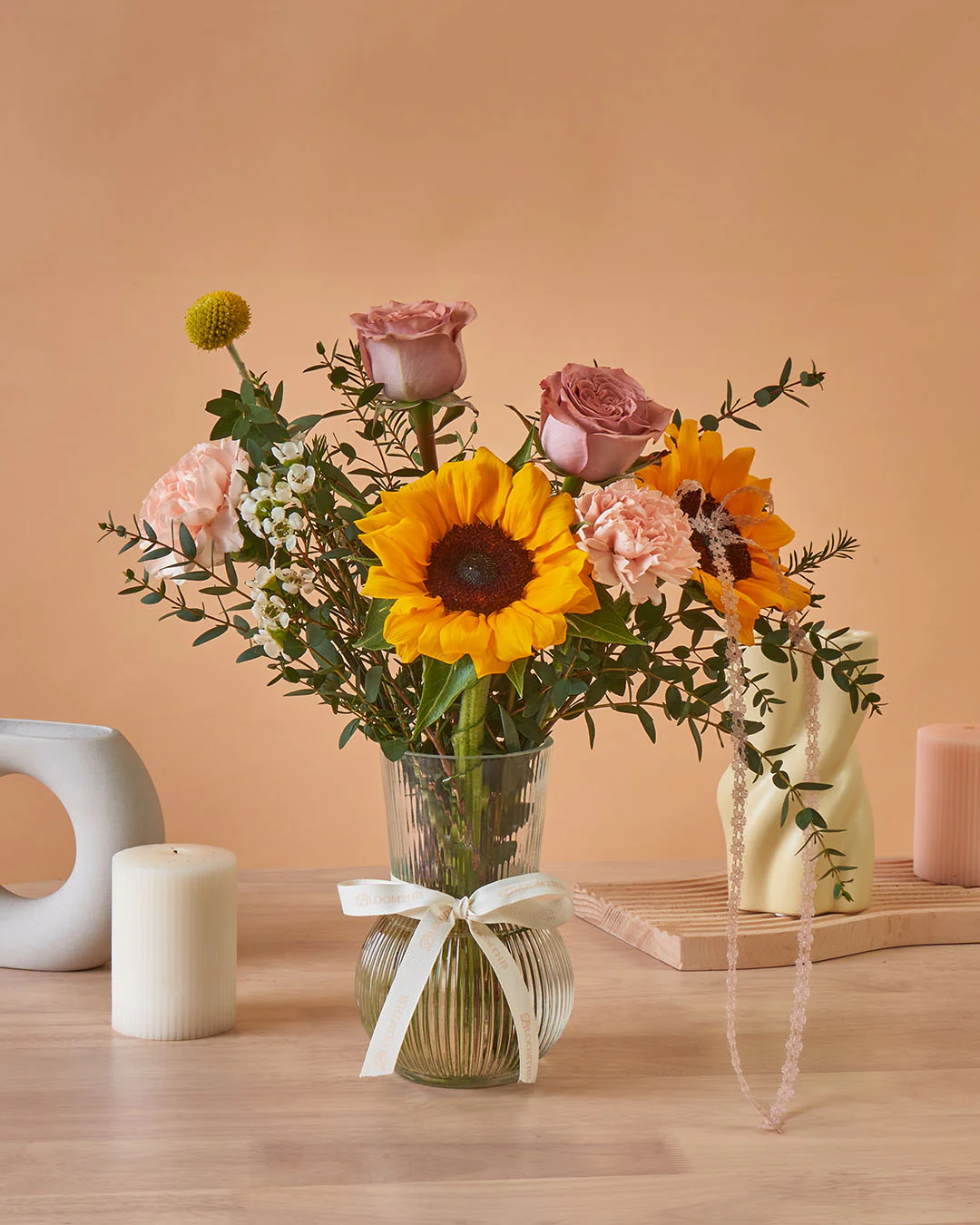 Iriana Yellow Sunflower & Rose Mini BloomBag & Vase (MDV) - Image 7