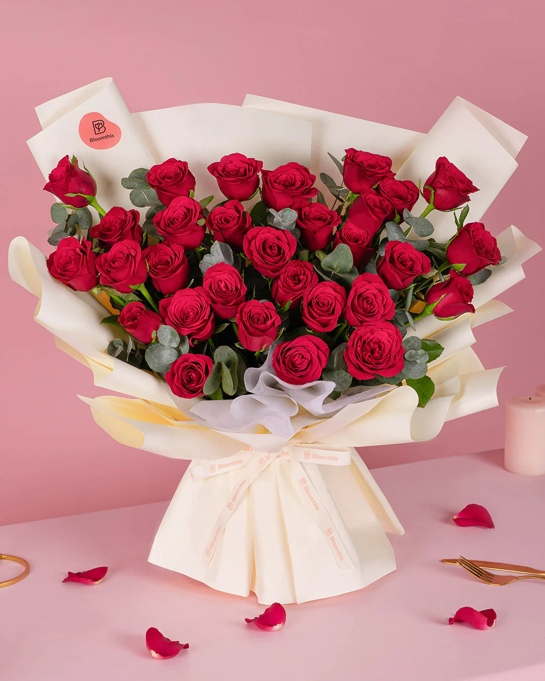 Kathy Red Rose Bouquet - Image 10