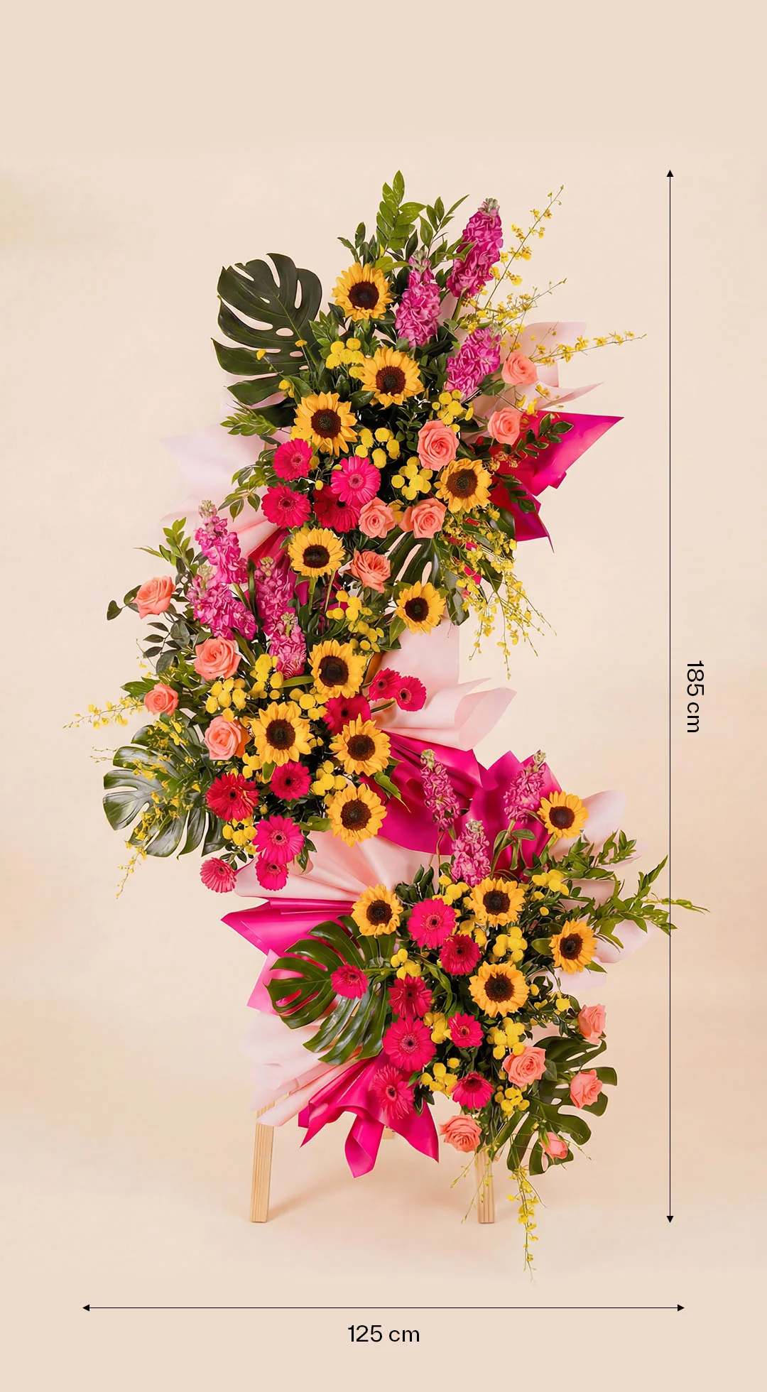 Lampros Premium 3-tier Grand Opening Flower Stand - Image 4