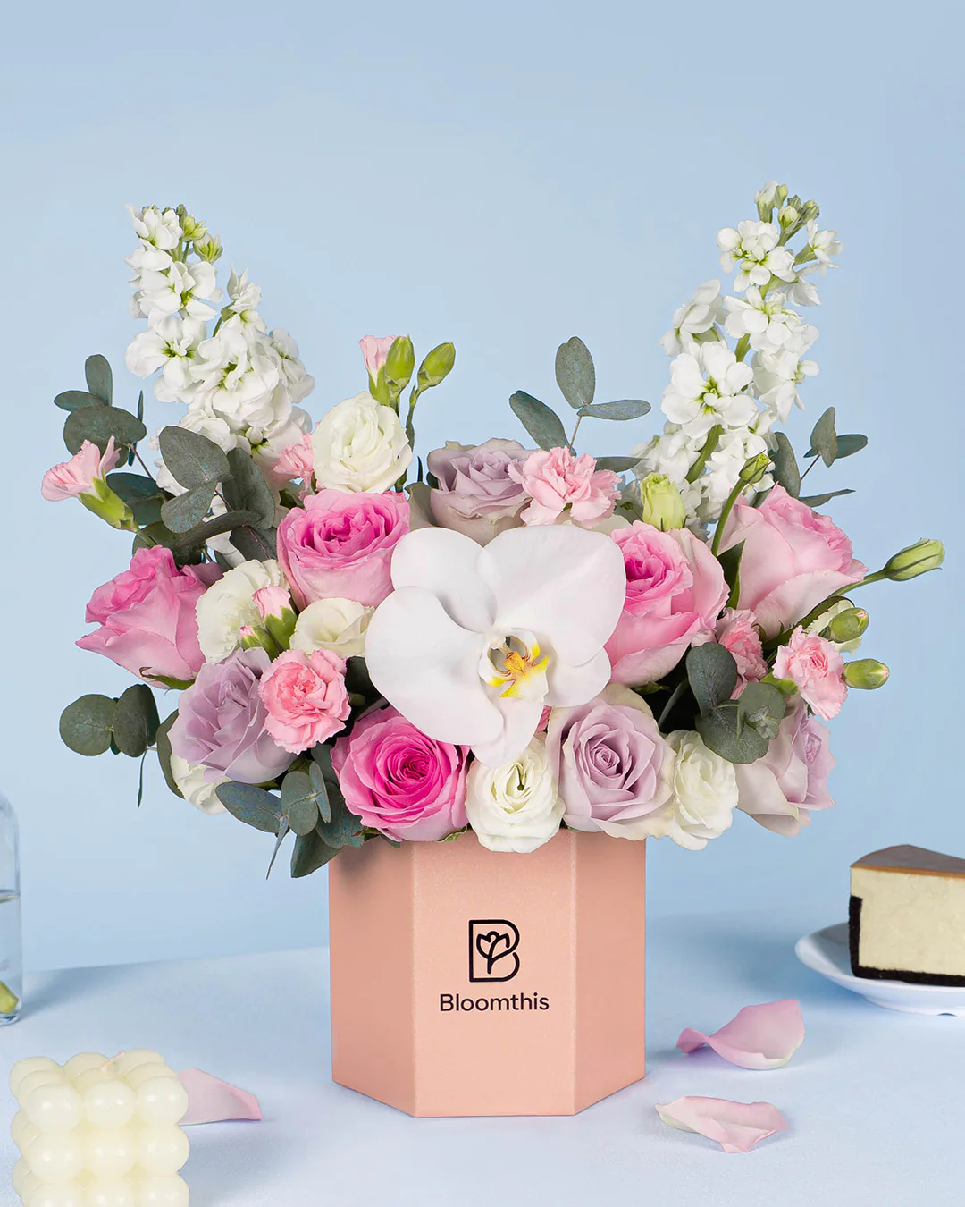 Laycie Lilac Rose Flower Box - Image 3