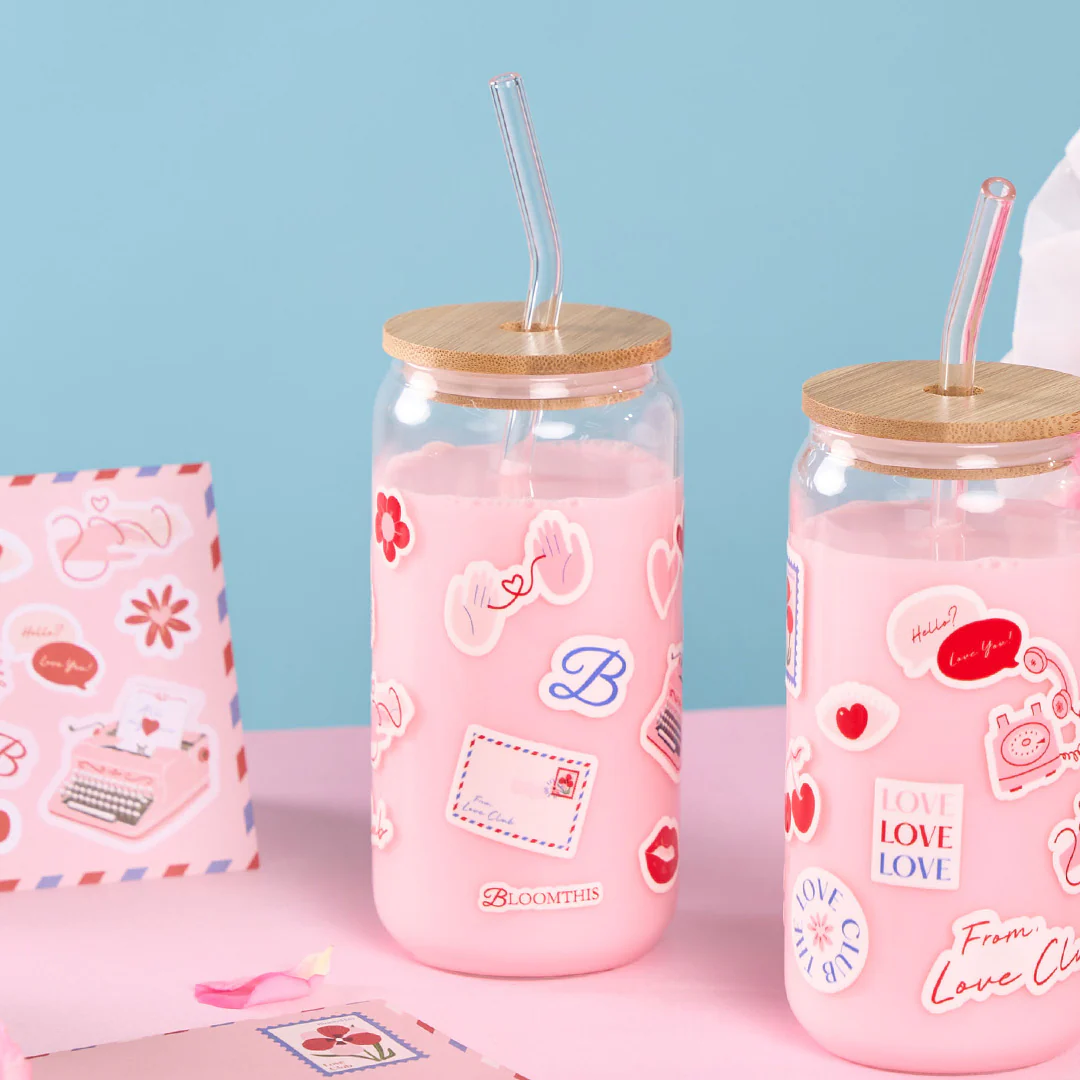 Love Club Glass Cup (500 ml) - Image 4
