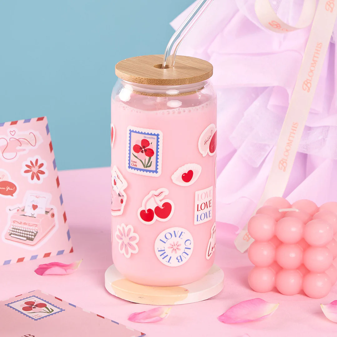 Love Club Glass Cup (500 ml) - Image 5
