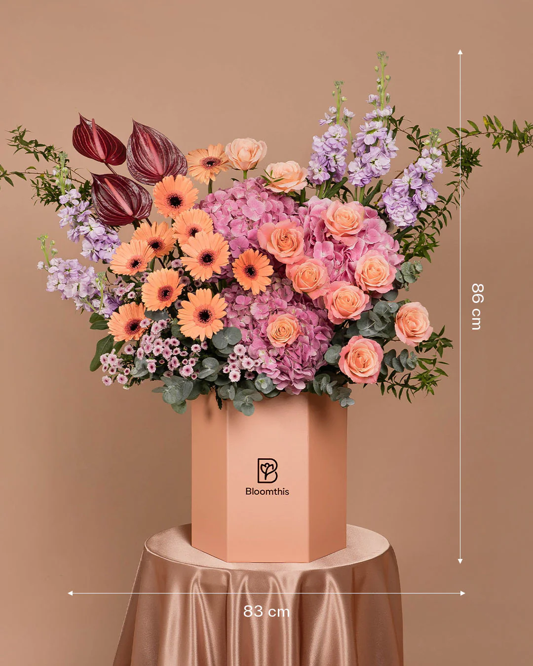 Luxe Aira Rose & Gerbera Flower Box - Image 7