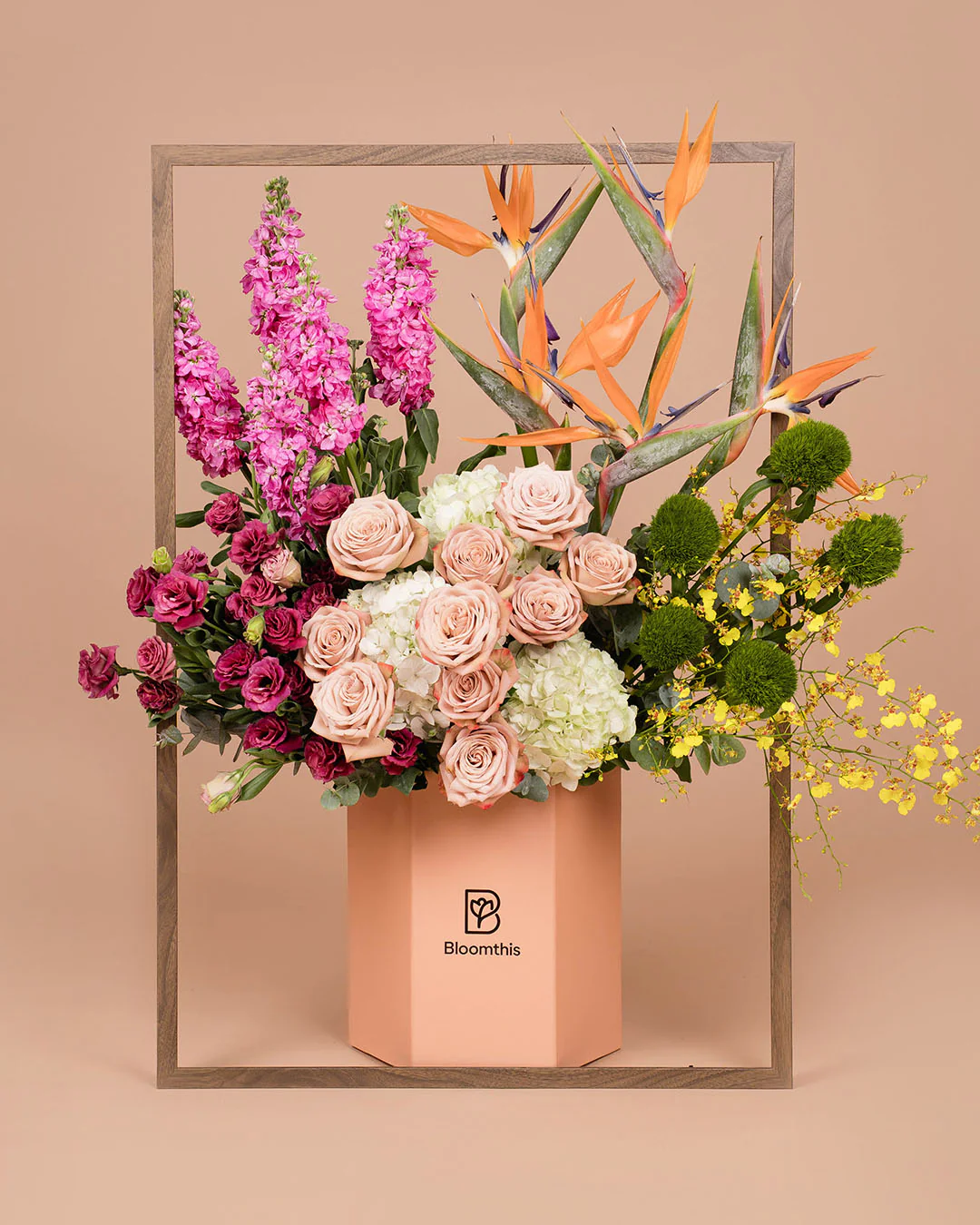 Luxe Ameera Matthiola & Rose Flower Box - Image 6