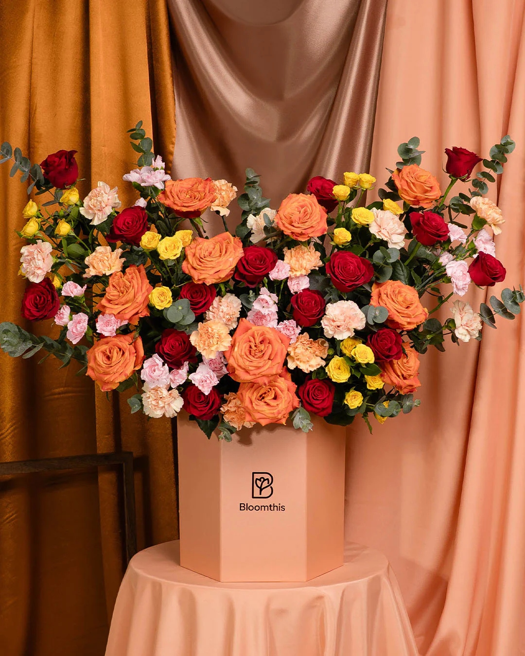 Luxe Marmara Red Rose Flower Box - Image 2