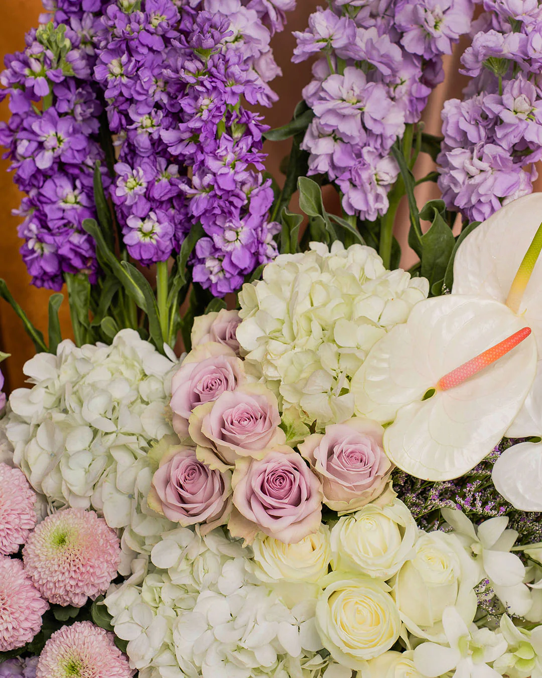 Luxe Perry Lilac Eustoma Flower Box - Image 5