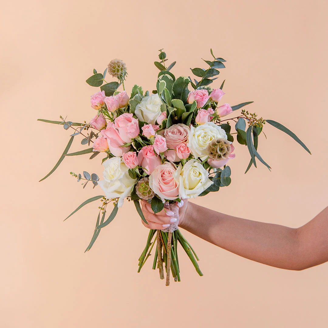 Mackenzie Pink Rose Bridal Bouquet - Image 4
