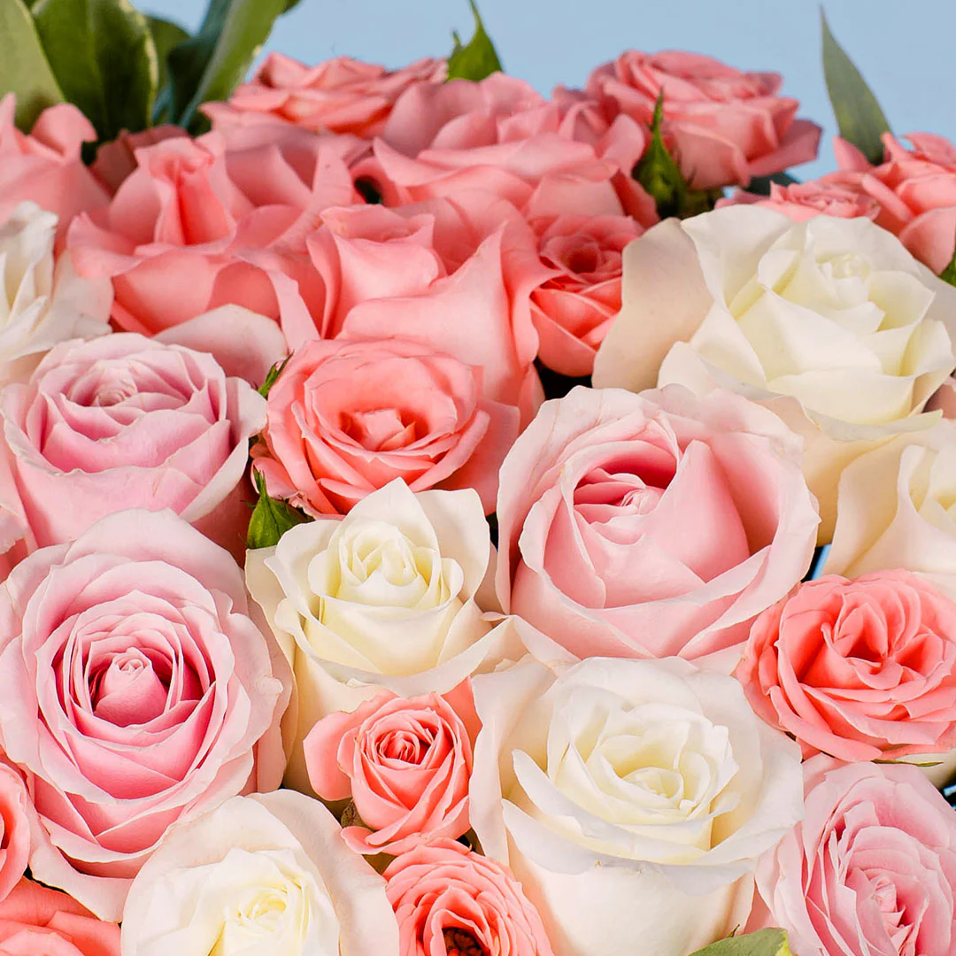 Mackenzie Pink Rose Flower Box - Image 5