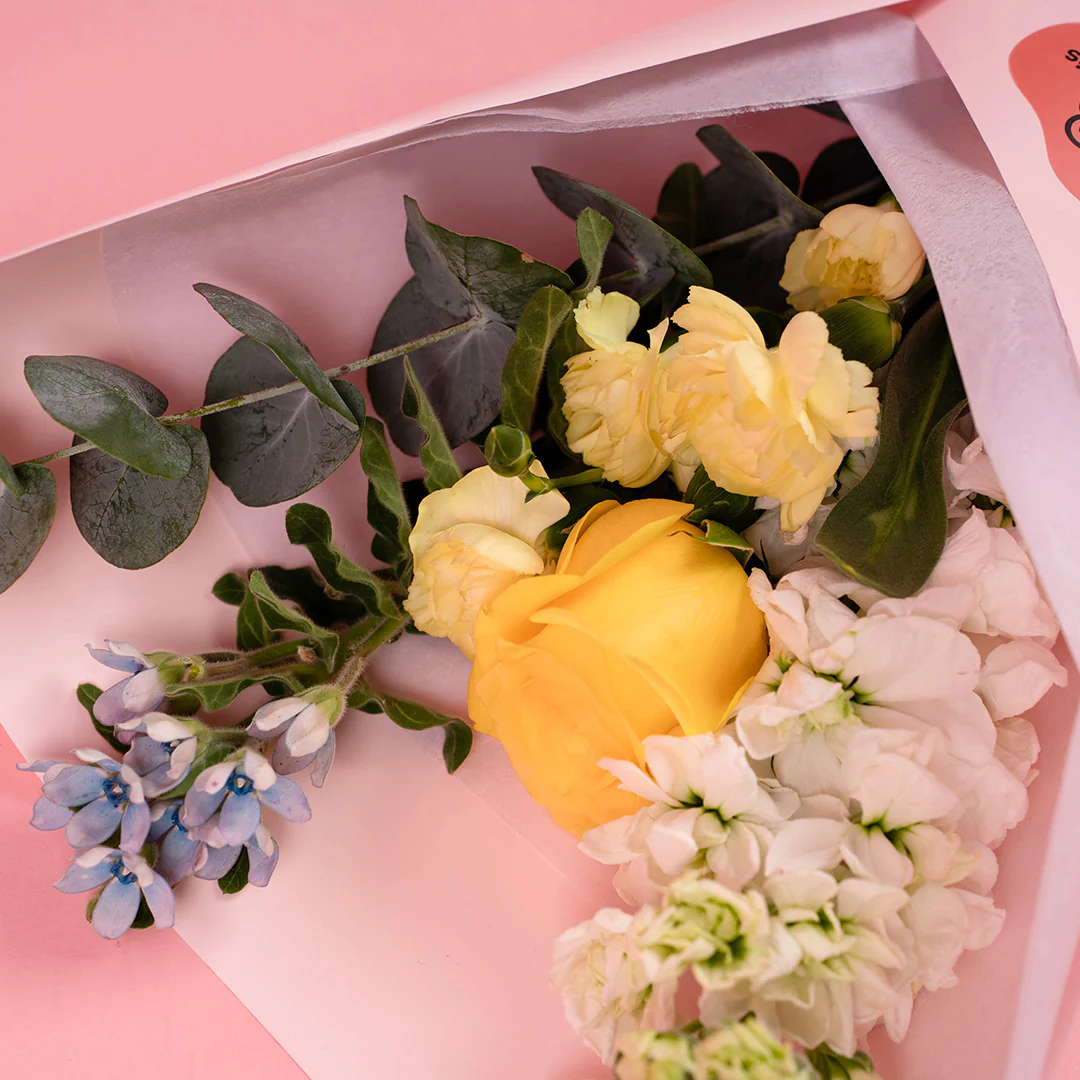 Martha Yellow Rose Bouquet - Image 2