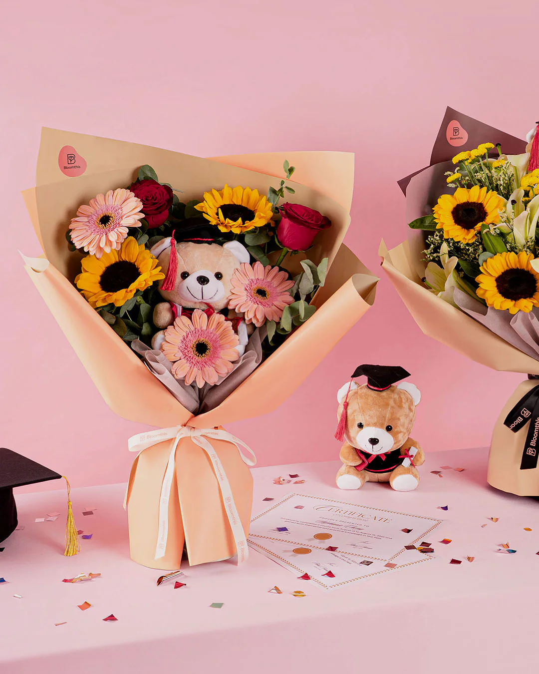 Mika Graduation Bear Bouquet - Image 4