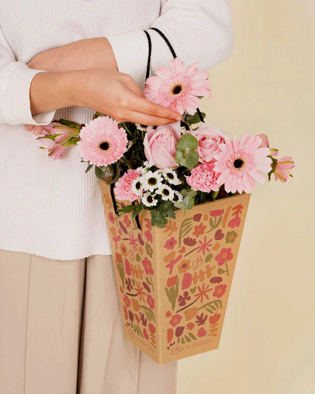 Nadine Pink Carnation Mini Bloombag & re:bloom Vase - Image 6