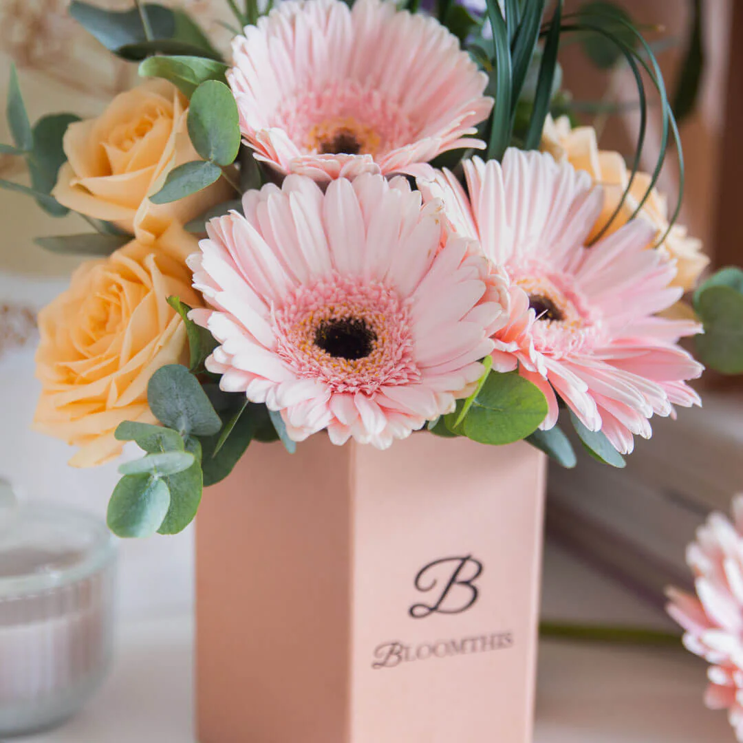 Naomi Pink Gerbera Flower Box - Image 7