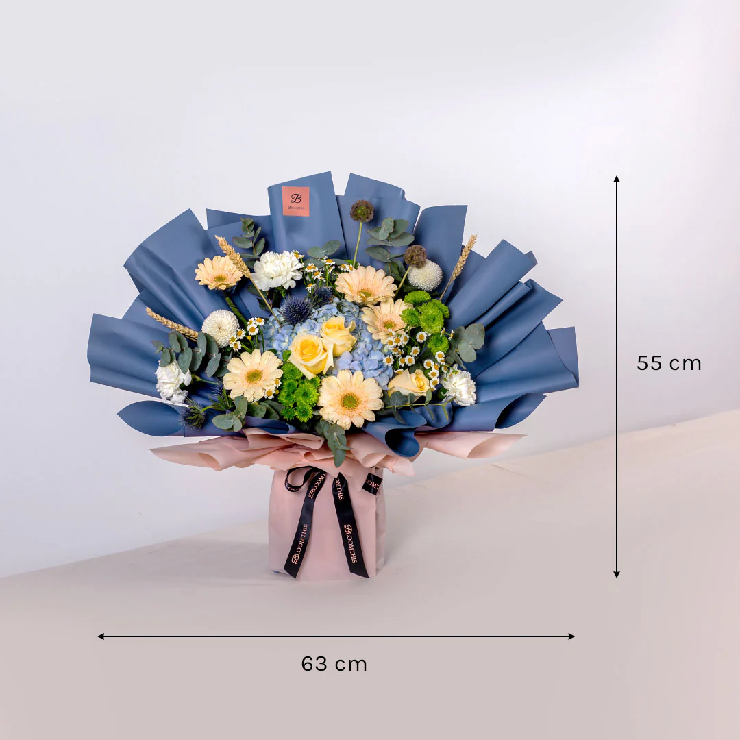 Nataniel Blue Hydrangea Bouquet - Image 6