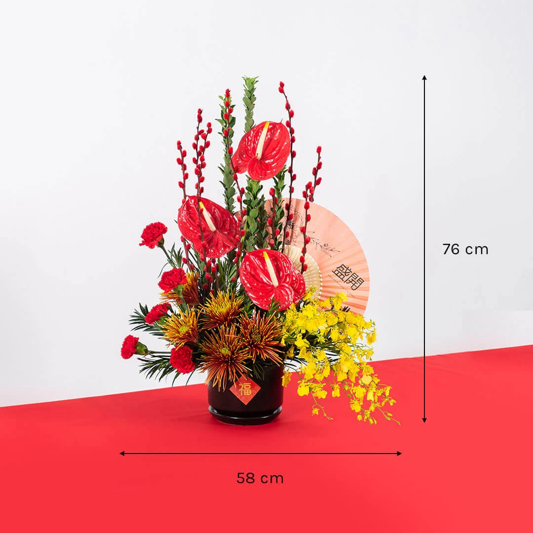 Opulence Chinese New Year Flowers in Pot - Image 6