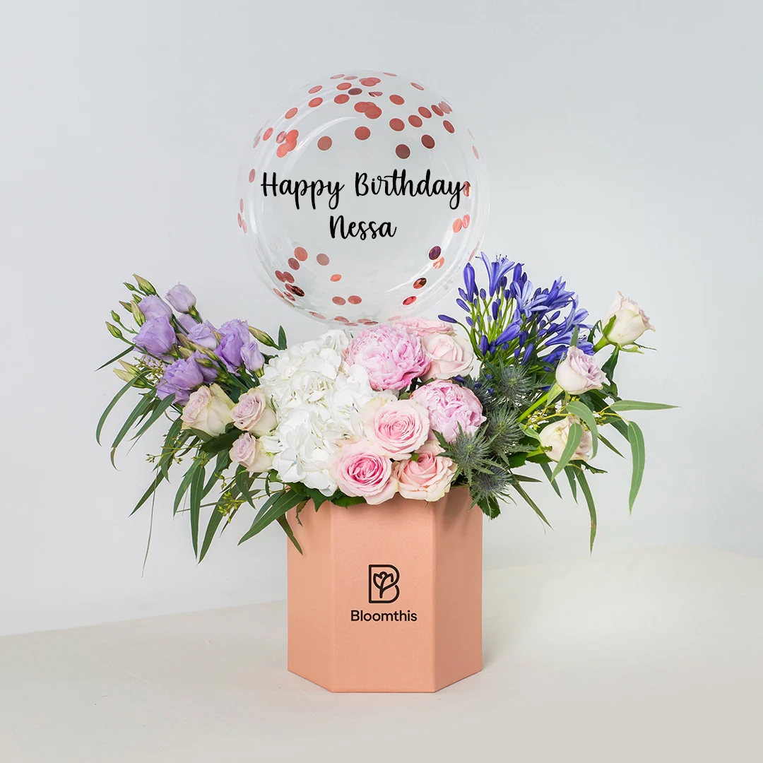 Pandora Peony Balloon Flower Box