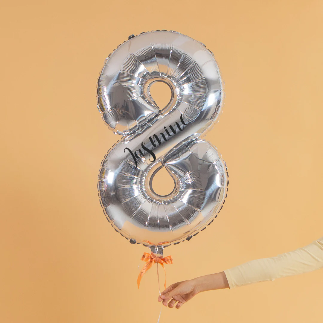 Pastel Candy Helium Foil Birthday Number Balloon - Image 11
