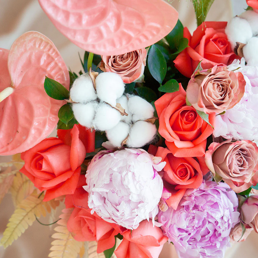 Philomena Pink Peony Flower Box - Image 4