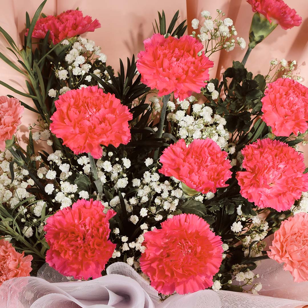 Pia Pink Carnation Bouquet (MDV) - Image 8