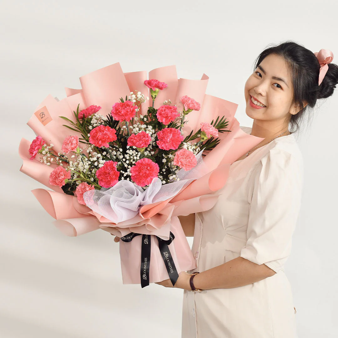 Pia Pink Carnation Mother's Day Bouquet (MD) - Image 2