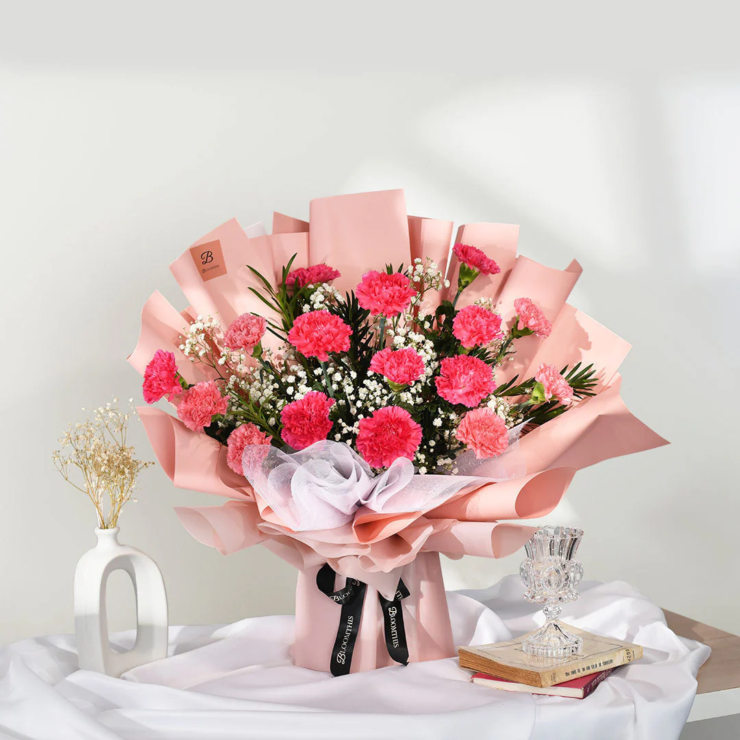 Pia Pink Carnation Mother's Day Bouquet (MD) - Image 3