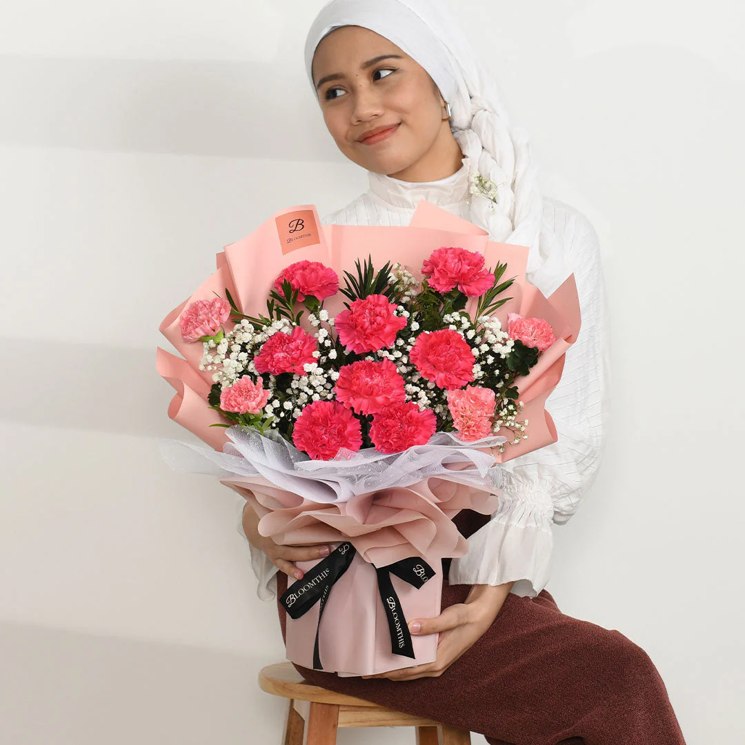 Pia Pink Carnation Mother's Day Bouquet (MD) - Image 5