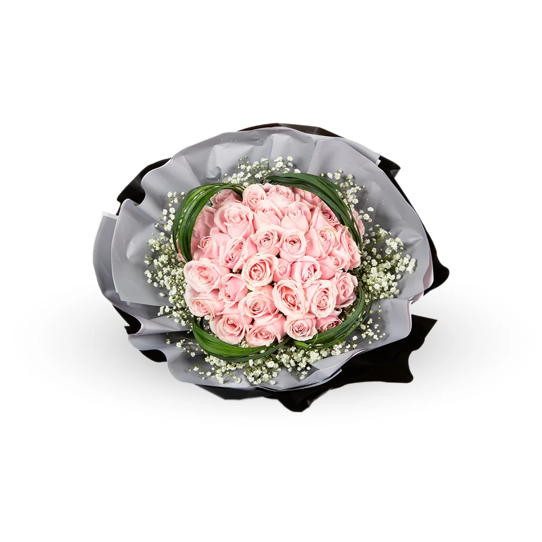 Precious Pink Rose Bouquet - Image 4